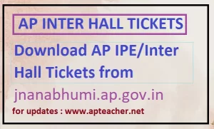 Download AP Inter Hall Tickets-2022