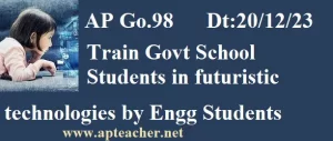 GO98 AP Govt School Students Train by Engineering Students 