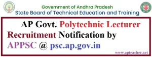 AP Polytechnic JL Recruitment Notification 
