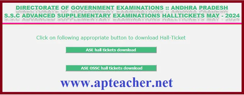 Download AP 10th Class Hall Tickets-2024, AP SSC Admit Cards