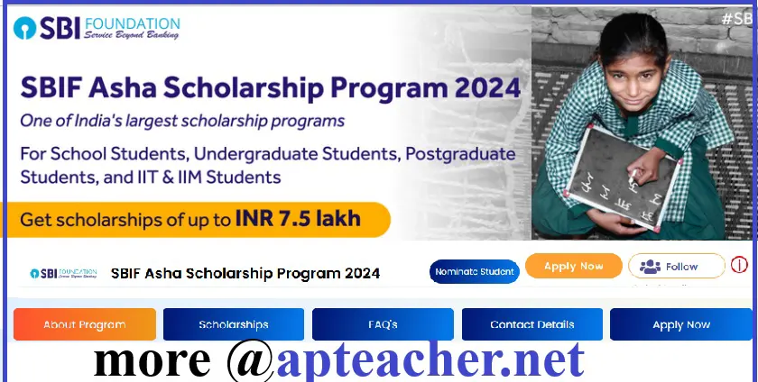 SBIF Asha Scholarship Program 2024