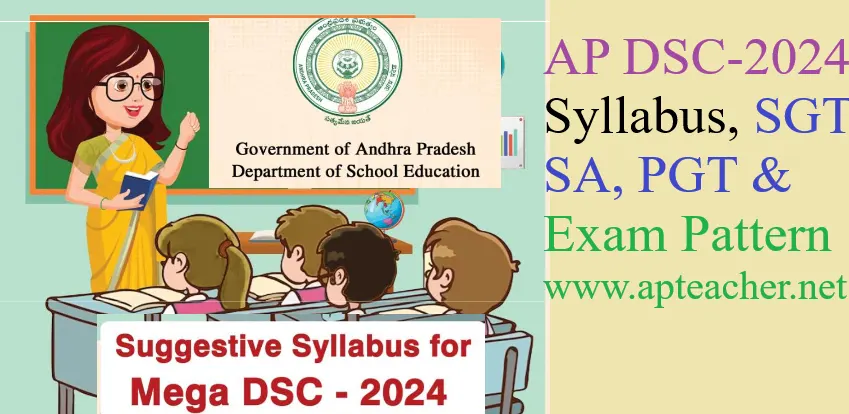 Download AP Mega DSC-2024 Syllabus for 16347 Teaching Posts