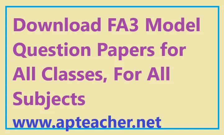 Download FA3 Model Papers